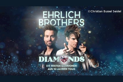 Tourplakat Ehrlich Brothers Diamonds – Die besten Illusionen aus 10 Jahren Tour