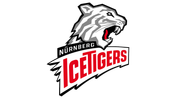 Ein Tigerkopf in grau, darunter der Schriftzug Nürnberg IceTigers