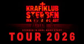 Kraftklub Konzertankündigungsplakat
