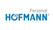Auf weißem Hintergrund steht in blauer Schrift Hofmann und in grauer Schrift Personal 