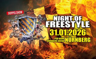 Plakat für die Veranstaltung Night of Freestyle am 31.01.2026 in Nürnberg