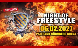 Plakat für die Veranstaltung Night of Freestyle am 06.02.2027 in Nürnberg